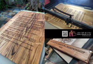 ป้ายไม้สวย_ป้ายไม้มีย้อมสี