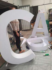 ป้ายตั้งพื้น_อีเส้นท์_บู๊ธสินค้า_น้ำหนักเบา